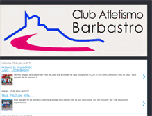 Tablet Screenshot of clubatletismobarbastro.blogspot.com