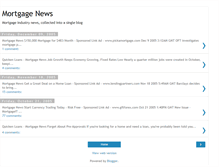 Tablet Screenshot of mortgage-news.blogspot.com