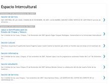 Tablet Screenshot of espaciointercultural.blogspot.com