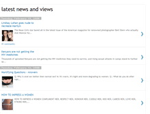 Tablet Screenshot of latestnewsandviews.blogspot.com