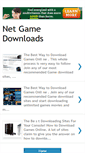 Mobile Screenshot of netgamedownloads.blogspot.com