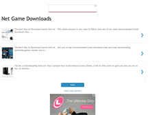 Tablet Screenshot of netgamedownloads.blogspot.com