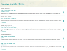 Tablet Screenshot of creativezazzlestores.blogspot.com