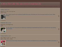 Tablet Screenshot of amomforlife-theunconventionalfamily.blogspot.com