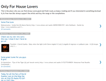 Tablet Screenshot of onlyforhouselovers.blogspot.com