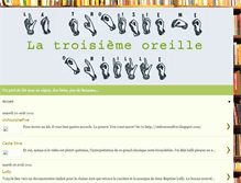 Tablet Screenshot of 3oreilles.blogspot.com