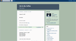 Desktop Screenshot of inkinmycoffee.blogspot.com