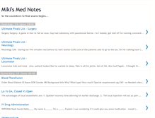 Tablet Screenshot of mednotes4revision.blogspot.com