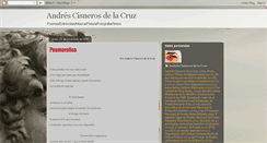 Desktop Screenshot of andrescisnerosdelacruz.blogspot.com