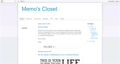 Desktop Screenshot of memoscloset.blogspot.com