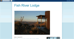 Desktop Screenshot of fishriverlodge-namibia.blogspot.com