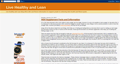 Desktop Screenshot of livehealthy-lean.blogspot.com