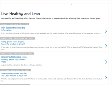 Tablet Screenshot of livehealthy-lean.blogspot.com