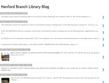 Tablet Screenshot of hanfordbranchlibraryblog.blogspot.com