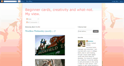 Desktop Screenshot of beginner-cards-and-creativity.blogspot.com