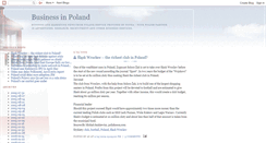 Desktop Screenshot of businesspoland.blogspot.com