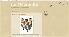 Desktop Screenshot of bestseospecialists.blogspot.com