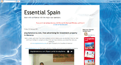 Desktop Screenshot of essentialspain.blogspot.com