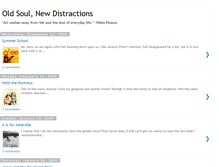 Tablet Screenshot of oldsoulnewdistractions.blogspot.com