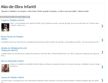 Tablet Screenshot of mao-de-obra-infantil.blogspot.com