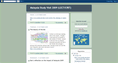 Desktop Screenshot of malaysiavisit09.blogspot.com