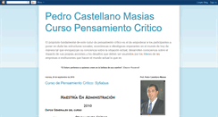 Desktop Screenshot of pedrocastellanopensamientocritico.blogspot.com