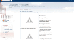 Desktop Screenshot of geographynthoughts.blogspot.com