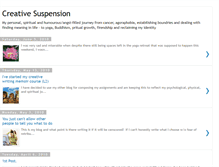 Tablet Screenshot of creativesuspension.blogspot.com