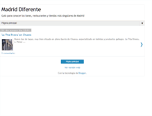 Tablet Screenshot of madriddiferente.blogspot.com
