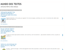 Tablet Screenshot of mundo-dos-textos.blogspot.com