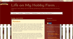 Desktop Screenshot of life-on-my-hobby-farm.blogspot.com