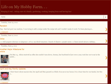 Tablet Screenshot of life-on-my-hobby-farm.blogspot.com