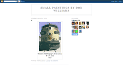 Desktop Screenshot of donwilliamssmallpaintings.blogspot.com