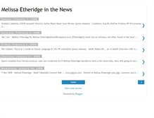 Tablet Screenshot of melissaetheridgenews.blogspot.com