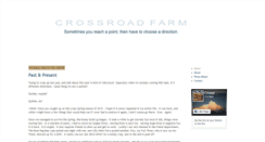 Desktop Screenshot of crossroadfarm.blogspot.com