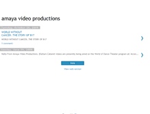 Tablet Screenshot of amayavideoproductions.blogspot.com