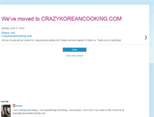 Tablet Screenshot of crazykoreancooking.blogspot.com
