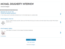 Tablet Screenshot of michael-dougherty-interview.blogspot.com