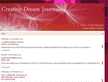 Tablet Screenshot of creativedreamjournals.blogspot.com