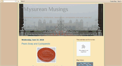 Desktop Screenshot of mysoreanmusings.blogspot.com