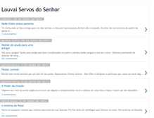 Tablet Screenshot of louvaiservosdosenhor.blogspot.com