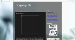 Desktop Screenshot of dragonquilts.blogspot.com