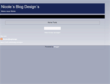 Tablet Screenshot of nicolesblogdesign.blogspot.com