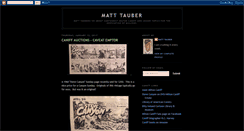 Desktop Screenshot of matttauber.blogspot.com