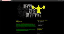 Desktop Screenshot of neverquitbelieving.blogspot.com