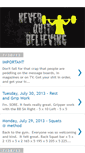 Mobile Screenshot of neverquitbelieving.blogspot.com