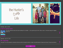 Tablet Screenshot of hunterscrazylife.blogspot.com