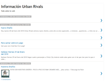 Tablet Screenshot of informacion-urban-rivals.blogspot.com