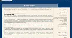 Desktop Screenshot of losmuestros.blogspot.com