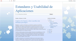 Desktop Screenshot of estandaresyusabilidad.blogspot.com